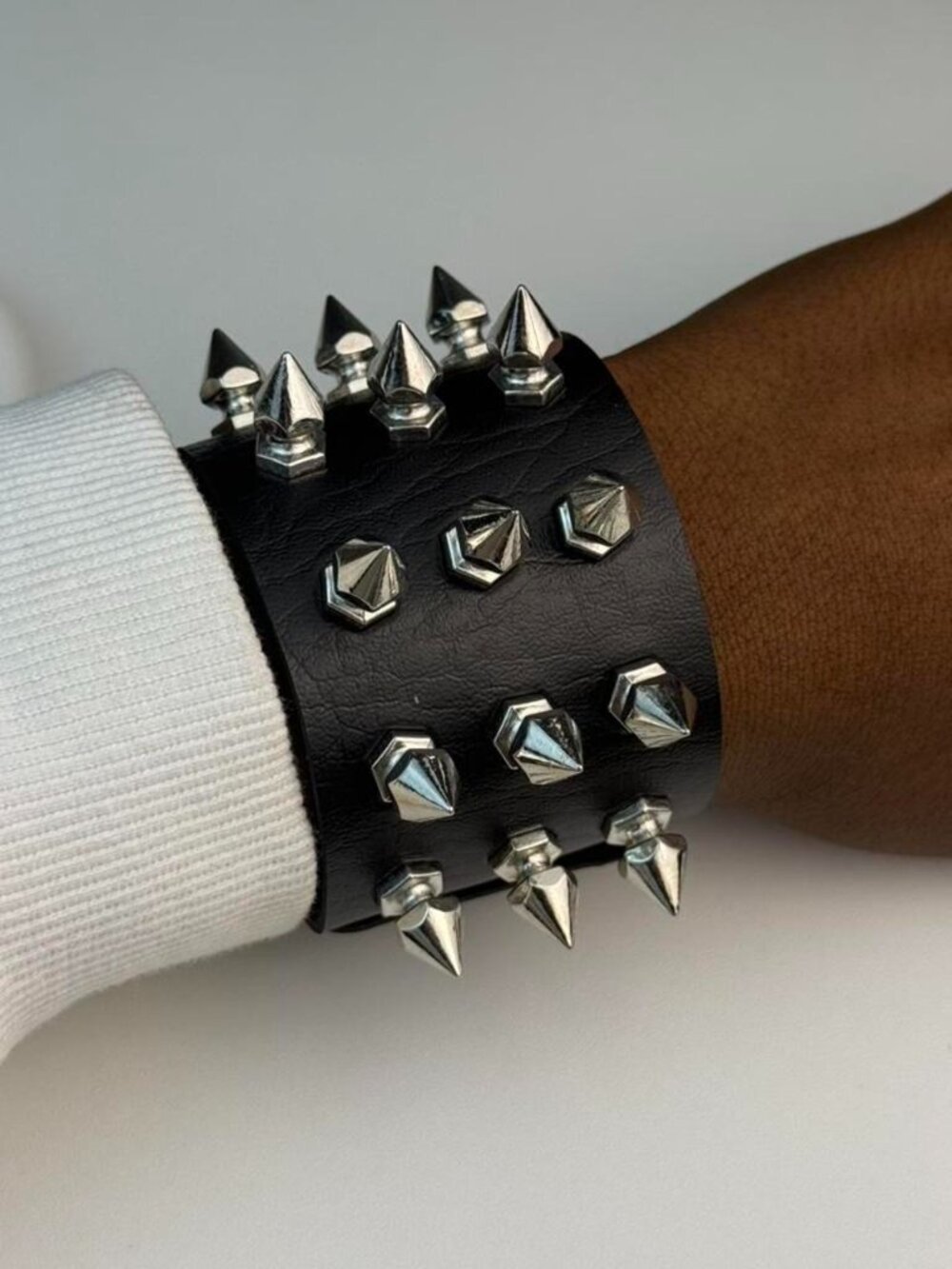 black Spike Studded Bracelet